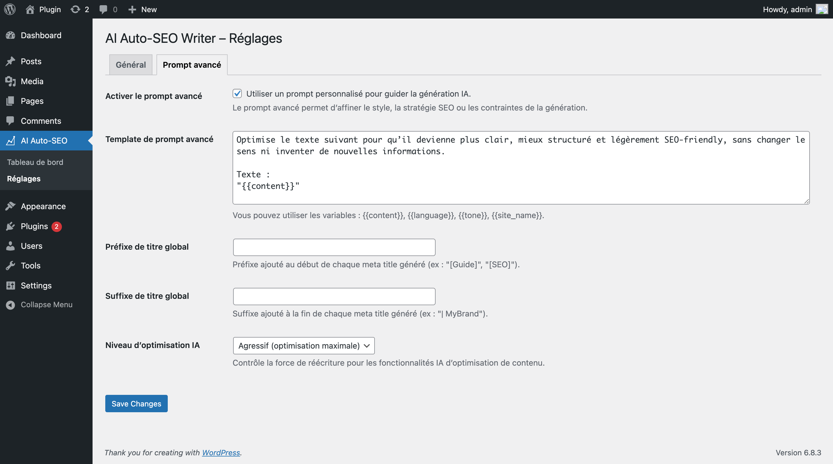 Plugins > Add New > Upload Plugin